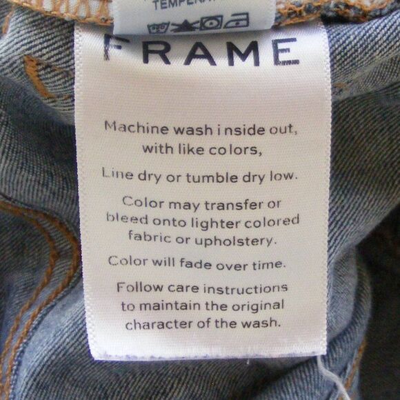 FRAME Jeans, 26, Le Skinny de Jeanne, Dame Dark Blue Wash, Low Rise, Zipper - Picture 12 of 12